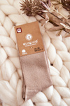 Women's Socks With Shiny Thread Beige