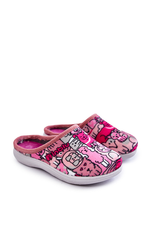 Papcie Dziecięce Wsuwane Różowe Inblu B9000046