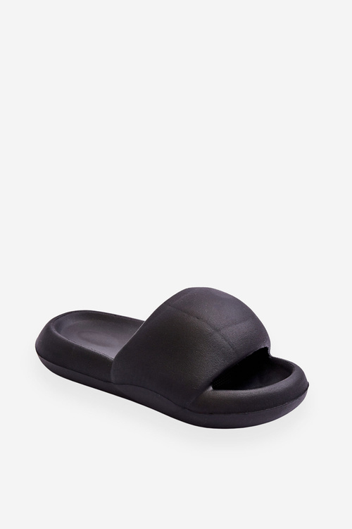 Women's Lightweight Foam Platform Slippers Black Milton