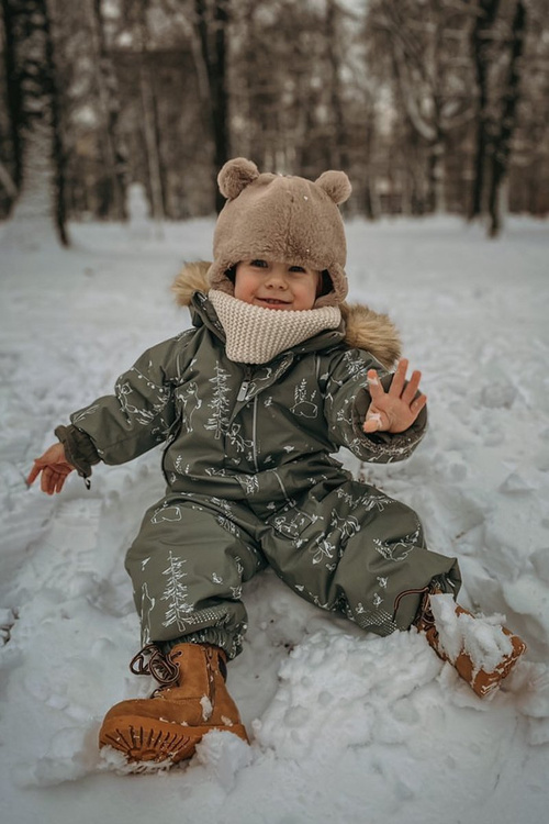 Children's Warmed Trappers Boots Camel Dexter