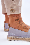 Espadrilles On A Braided Sole Big Star HH274497 Light blue