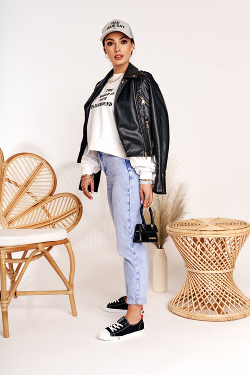 Trampki Klasyczne Wiązane Big Star Czarno-Czerwone FF274085