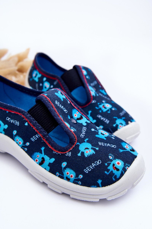Buty Papcie Befado Wsuwane 975X177 Niebieskie