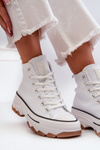 White Platform High Top Women's Sneakers Valvia