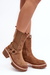 Women's Suede Fleece Lined Boots Workery Camel Brinnon