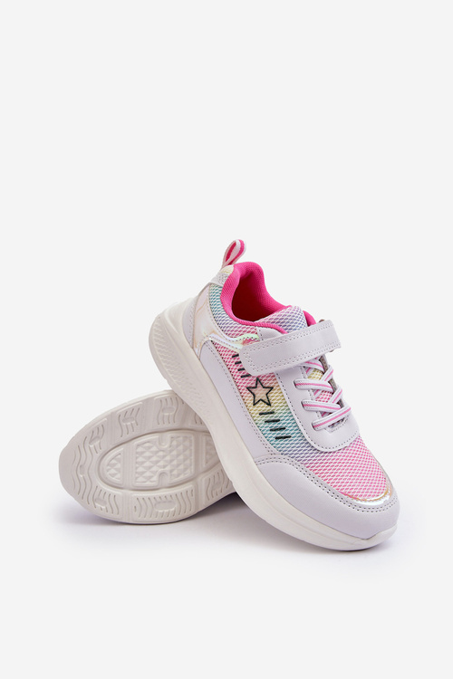 Girls Lace-Up Sports Shoes Multicolor Adriney