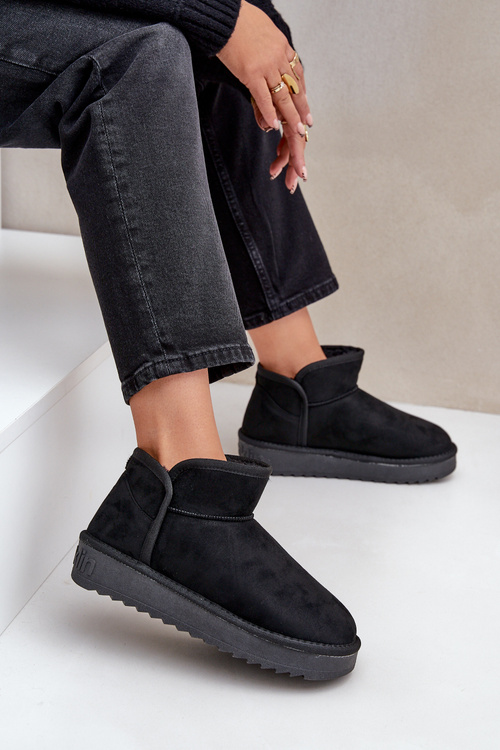 Ladies Platform Snow Boots D.Franklin DFSH370010 Black