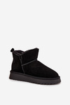 Snow boots made of natural suede lined with fur Vinceza 97961 Black