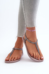Women's Glittery Flip-Flop Sandals 26914 Ipanema Class Brilha Fem Gold