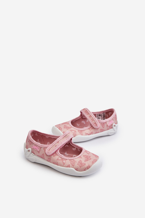 Children's Slippers Ballerinas Butterflies Befado 114X526 Pink