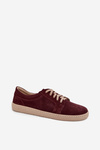 Barefoot Type Sneakers Made of Natural Suede Zazoo 314 Bordeaux