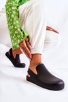 Fashionable Rubber Clogs Black Meriko
