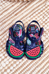 Child's Sandals With Velcro Fragrant Watermelon ZAXY FF3855013