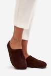 Women's slippers on platform chocolate Sylviane