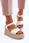 Women's Wedge Sandals White Geferia