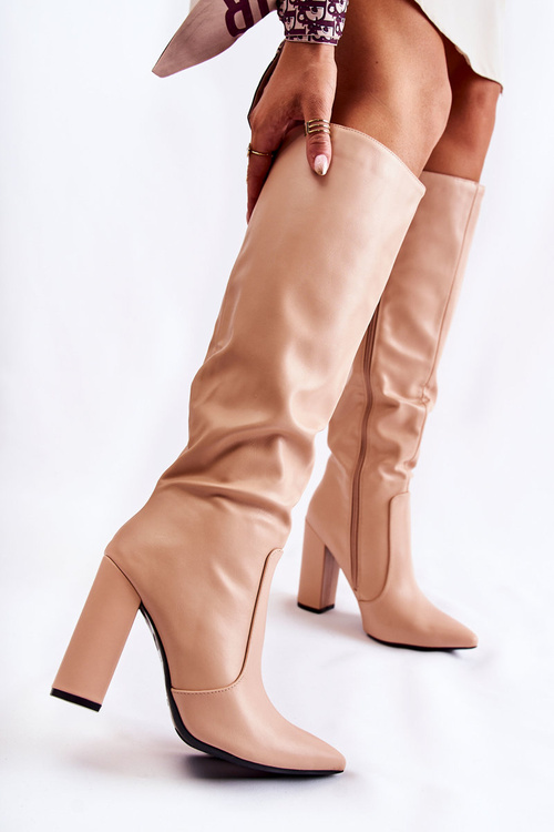 Classic Boots On A Post Nude Mayra