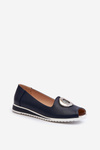 Women's Pumps with Eco Leather Decoration Navy Blue Biolita