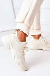 Women's Sport Shoes Sneakers Beige Fashion