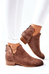 Women's Suede Boots Warmed Beige Joaliene