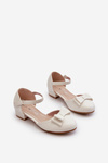 Girls' Ballerina Flats with Bow White Andarifa