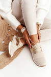 Women’s Sport Shoes Sneakers Beige-Gold Netta