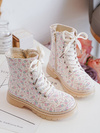 Zip-Up Lined Children's Boots Beige Dolida 