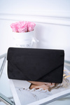 Women's Suede Handbag Black Clutch Bag