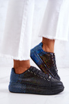 Sneakersy Buty Sportowe Dżety Czarne GOE JJ2N4050 