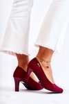 Women's Sergio Leone Maroon Suede Orsola pumps