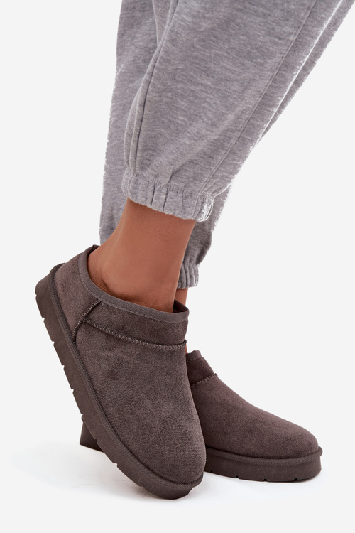 Women's Snow Boots Warm Lined Dark Gray Serenne