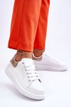 Women's Sport Shoes With Decorative Pattern White-gold Delight