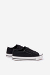 Children's Low Lace-Up Sneakers Black Margo