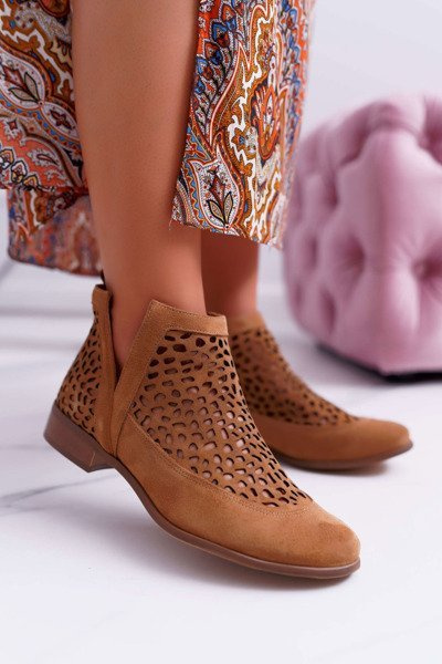 Women's Spring Cowboy Boots Camel 2366 Draw