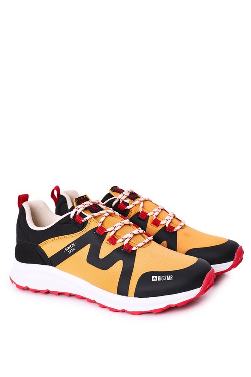 Męskie Sportowe Buty Memory Foam Big Star HH174087 Camel