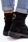 Women's Zip Up Ankle Boots Black Ninsuni