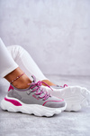 Women's Sneakers Memory Foam System Big Star KK274030 Grey