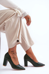 Classic Heels On The Stiletto Dark Green Odessa