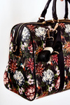 Torba Podróżna Duża NOBO Kwiaty Czarna M3150-CM20