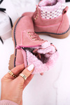 Children's Boots Insulated With Fur Pink Forest