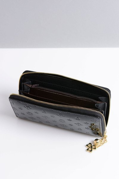 Large Women's Wallet Large Lacquered Gold Lock