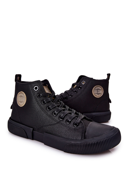 Men's High Sneakers Big Star II174023 Black