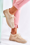 Women's Slip On Sports Shoes Beige Sequro