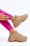 Classic Sport Platform Shoes Dark beige Bowie