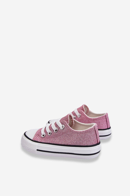 Children's Sneakers Tied Dirty pink Wella