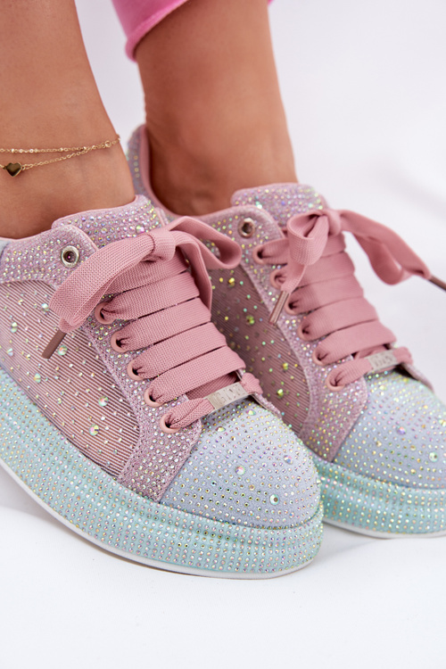 Embellished platform sneakers GOE RR2N4009 Multicolor