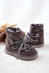 Children's Snowboots with Zircons Grey Wellma