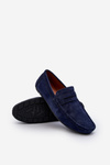 Men's Eco Suede Loafers Navy Blue Nedlin