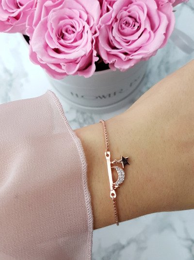 Women's Chain Bracelet Moon Star Vega