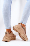 Sports Platform Shoes Beige Flynn