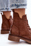 Women's Classic Boots Flat Heel Brown Ballisa